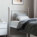 vidaXL Replacement Headboard 90 cm Metal Black
