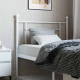 vidaXL Replacement Headboard 90 cm Metal Black