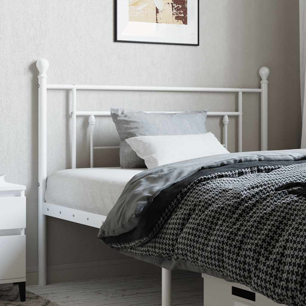 vidaXL Replacement Headboard 90 cm Metal Black