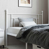 vidaXL Replacement Headboard 90 cm Metal Black