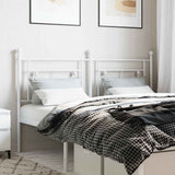 vidaXL Replacement Headboard 90 cm Metal Black
