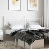 vidaXL Replacement Headboard 90 cm Metal Black