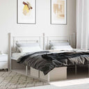 vidaXL Replacement Headboard 90 cm Metal Black