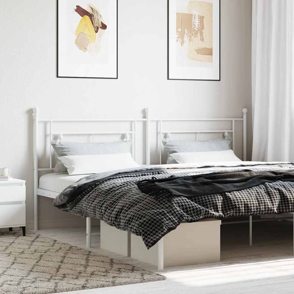 vidaXL Replacement Headboard 90 cm Metal Black