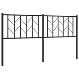 vidaXL Vervangend hoofdbord 90 cm metaal zwart