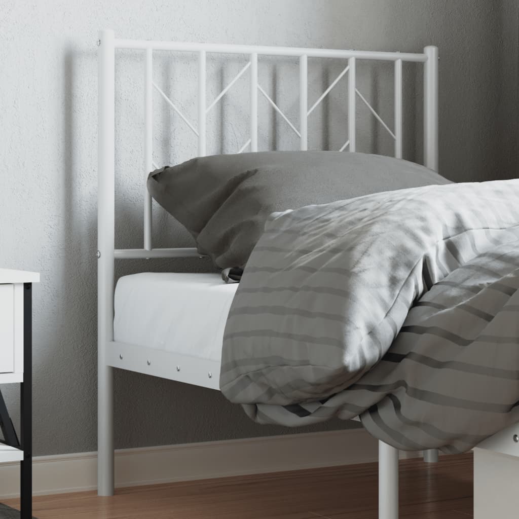 vidaXL Vervangend hoofdbord 90 cm metaal zwart