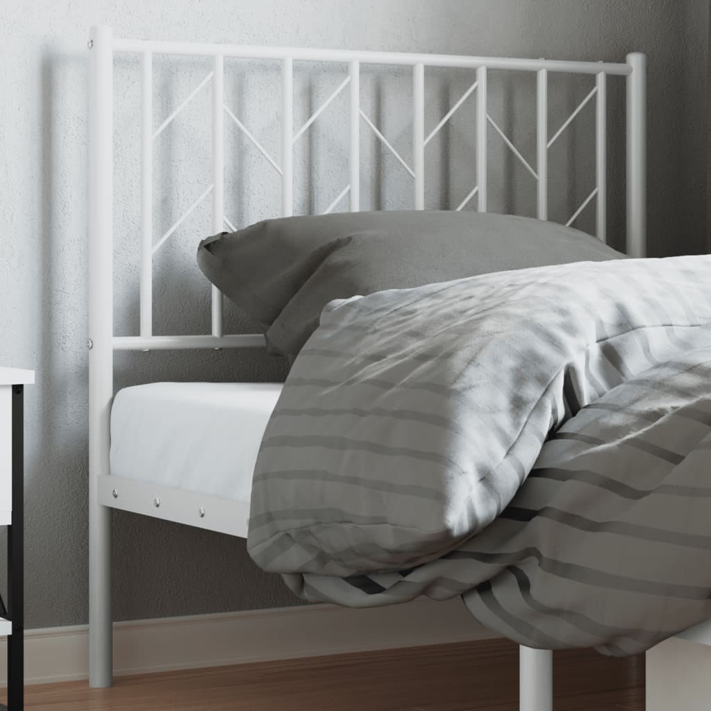 vidaXL Vervangend hoofdbord 90 cm metaal zwart