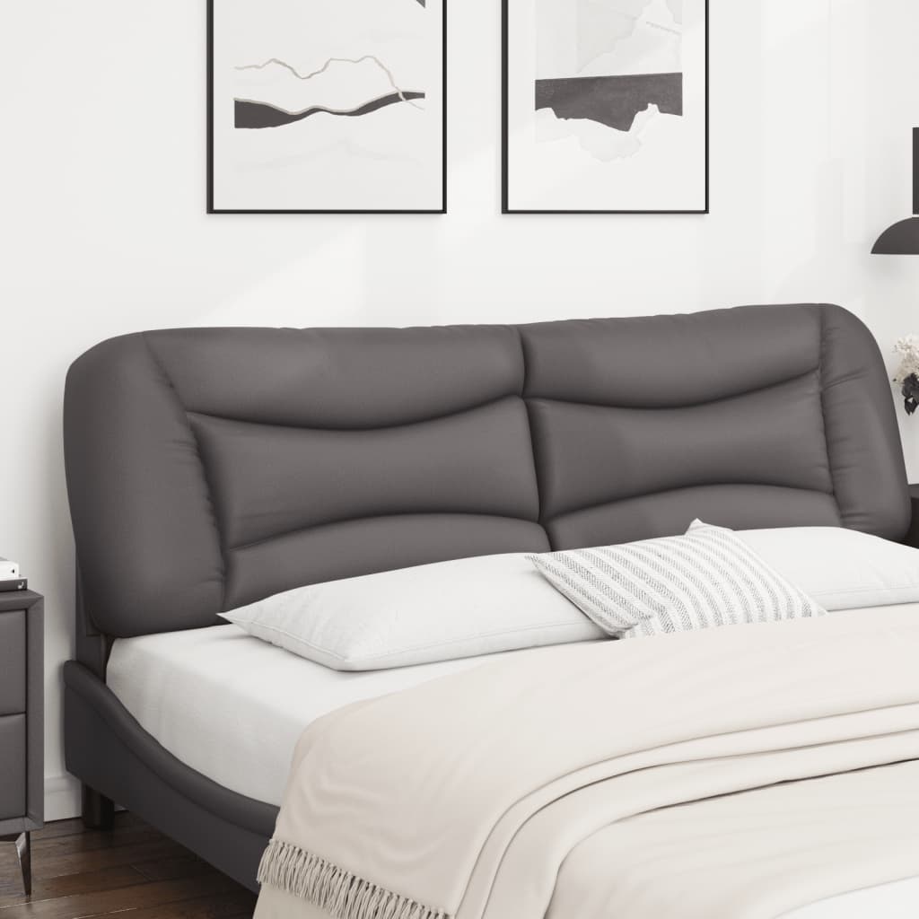 vidaXL Hoofdbordkussen "Hvar" 80 cm kunstleer zwart