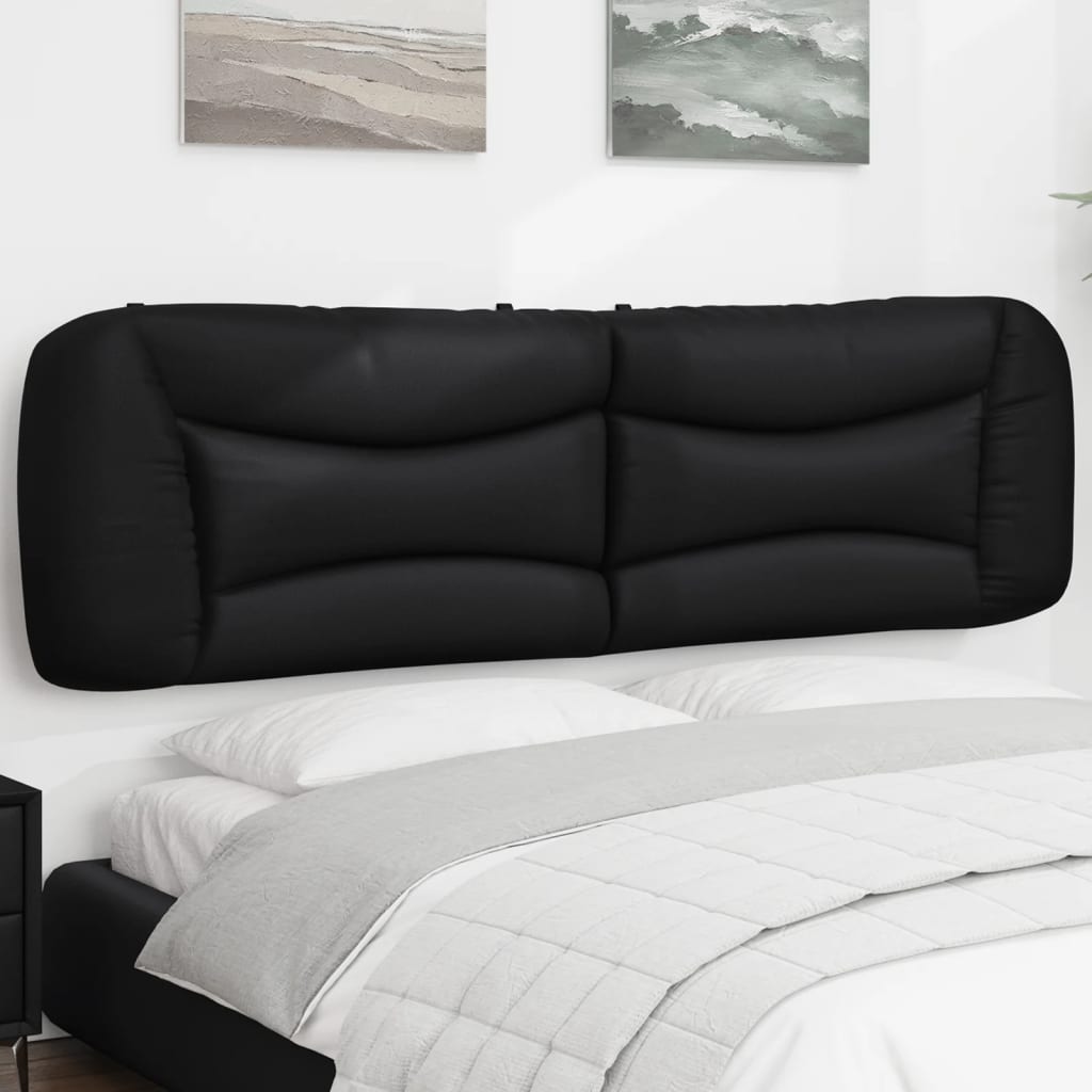 vidaXL Headboard Cushion "Hvar" Black 100 cm Faux Leather