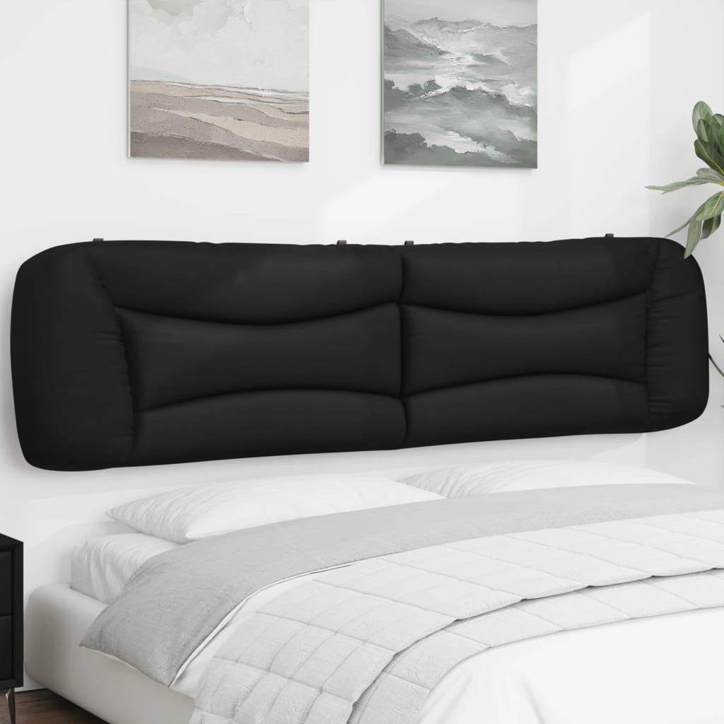 vidaXL Hoofdbordkussen "Hvar" 80 cm kunstleer zwart