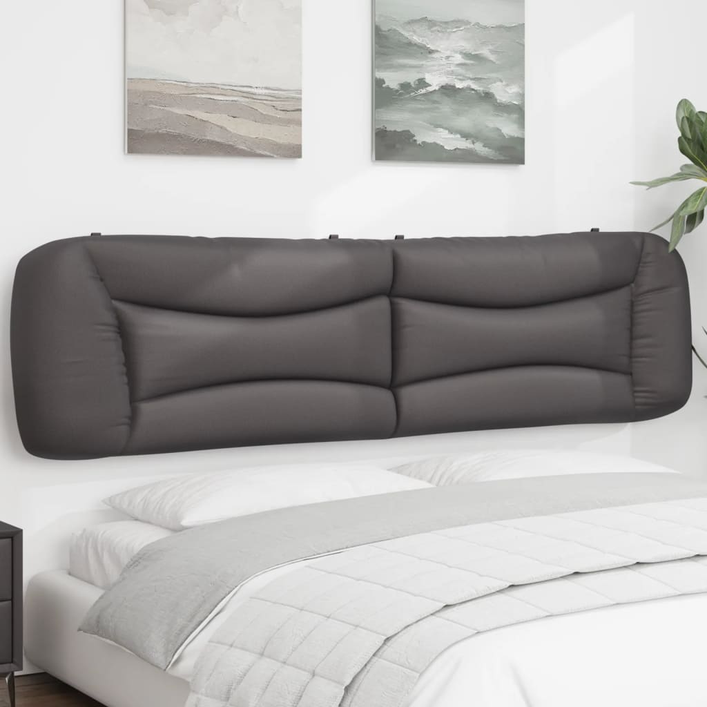 vidaXL Hoofdbordkussen "Hvar" 80 cm kunstleer zwart