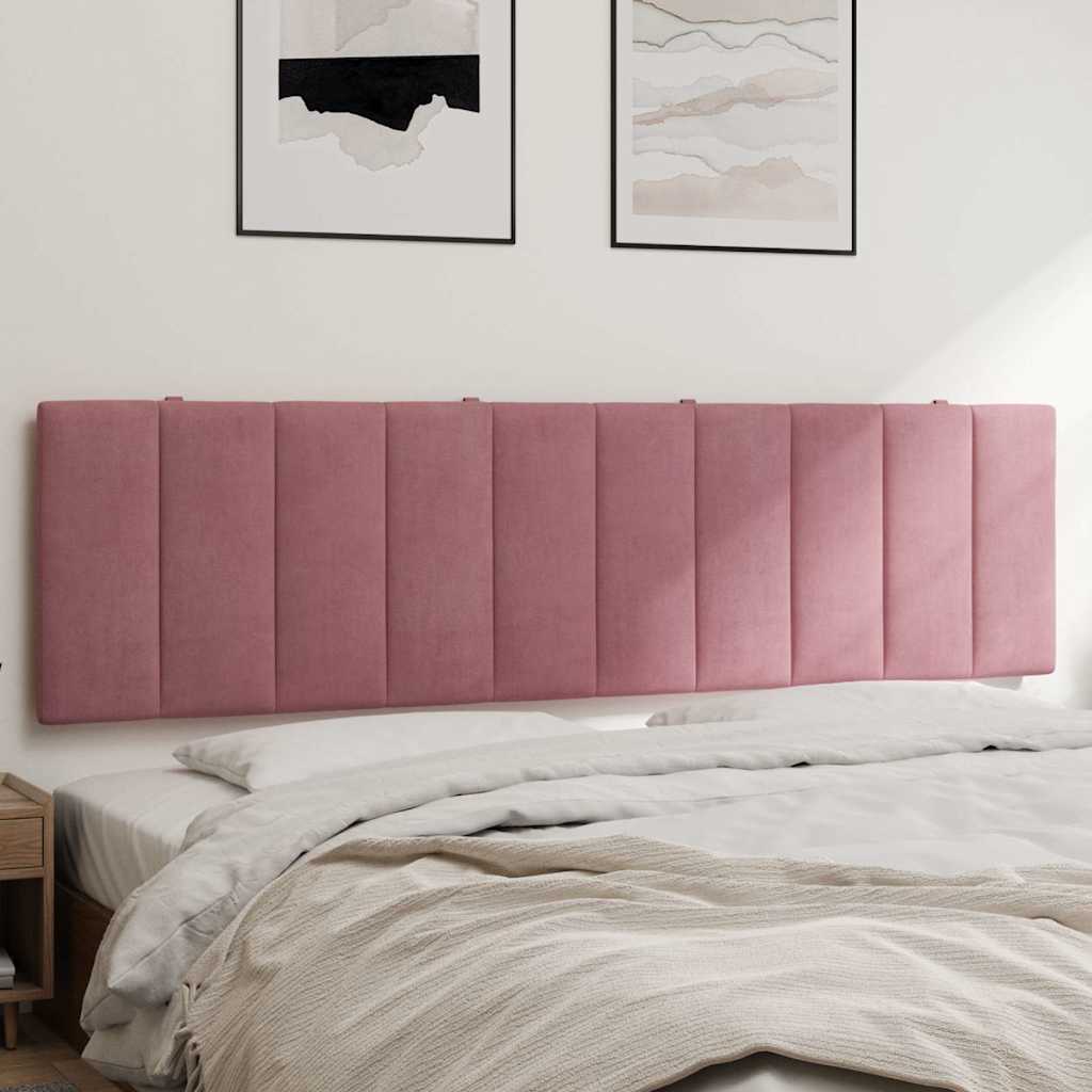 vidaXL Hoofdbordkussen "Hanko" 80 cm fluweel lichtgrijs