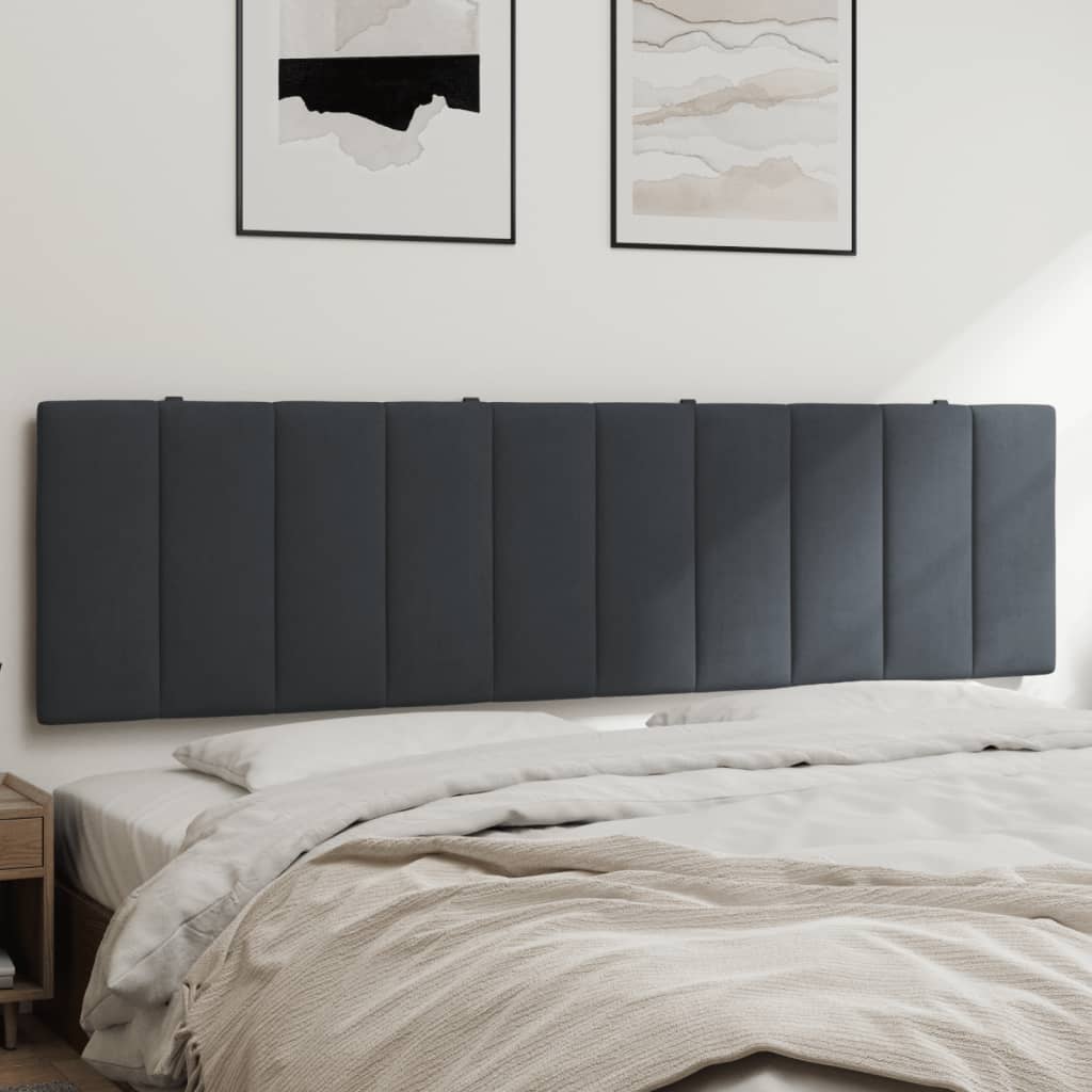 vidaXL Headboard Cushion "Hanko" Light Grey 100 cm Velvet