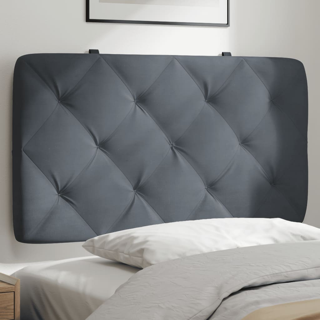 vidaXL Hoofdbordkussen 80 cm fluweel lichtgrijs