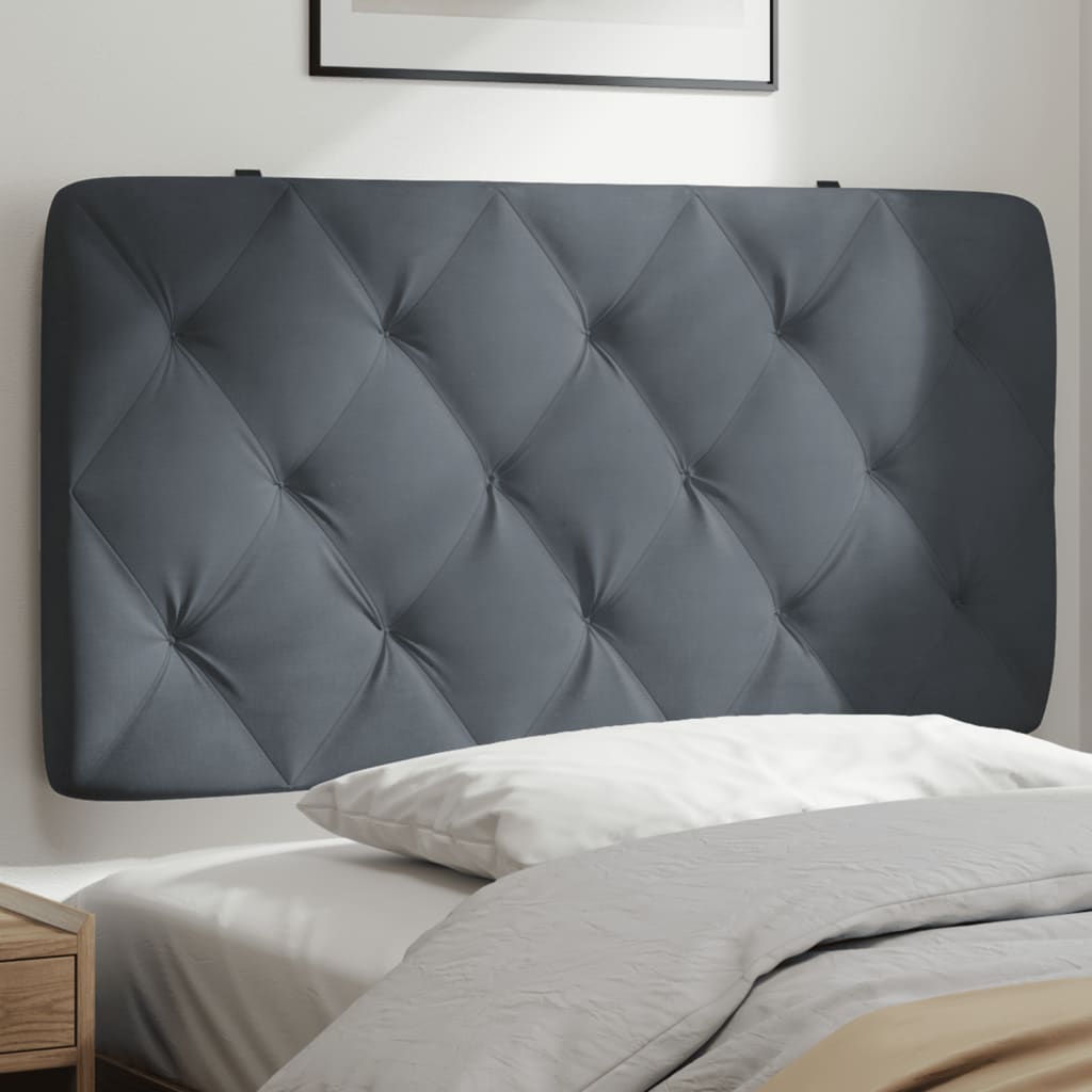 vidaXL Hoofdbordkussen 80 cm fluweel lichtgrijs