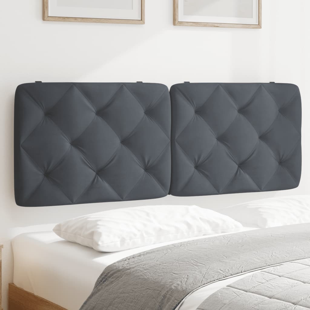 vidaXL Hoofdbordkussen 80 cm fluweel lichtgrijs