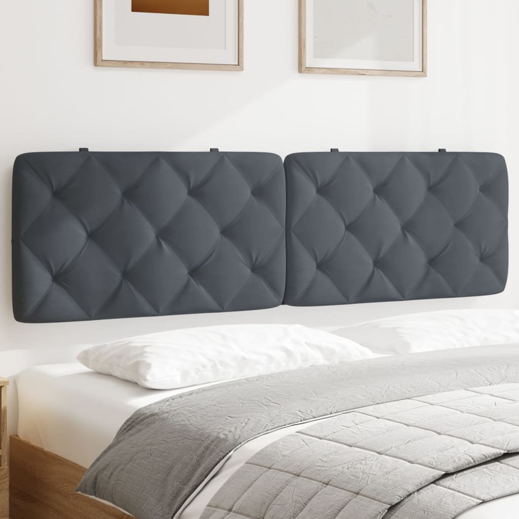vidaXL Hoofdbordkussen 80 cm fluweel lichtgrijs