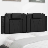 vidaXL Hoofdbordkussen "Viana" 80 cm kunstleer zwart