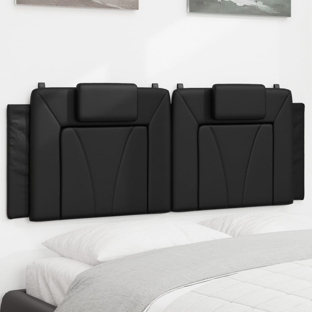 vidaXL Hoofdbordkussen "Viana" 80 cm kunstleer zwart