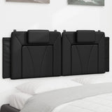 vidaXL Hoofdbordkussen "Viana" 80 cm kunstleer zwart