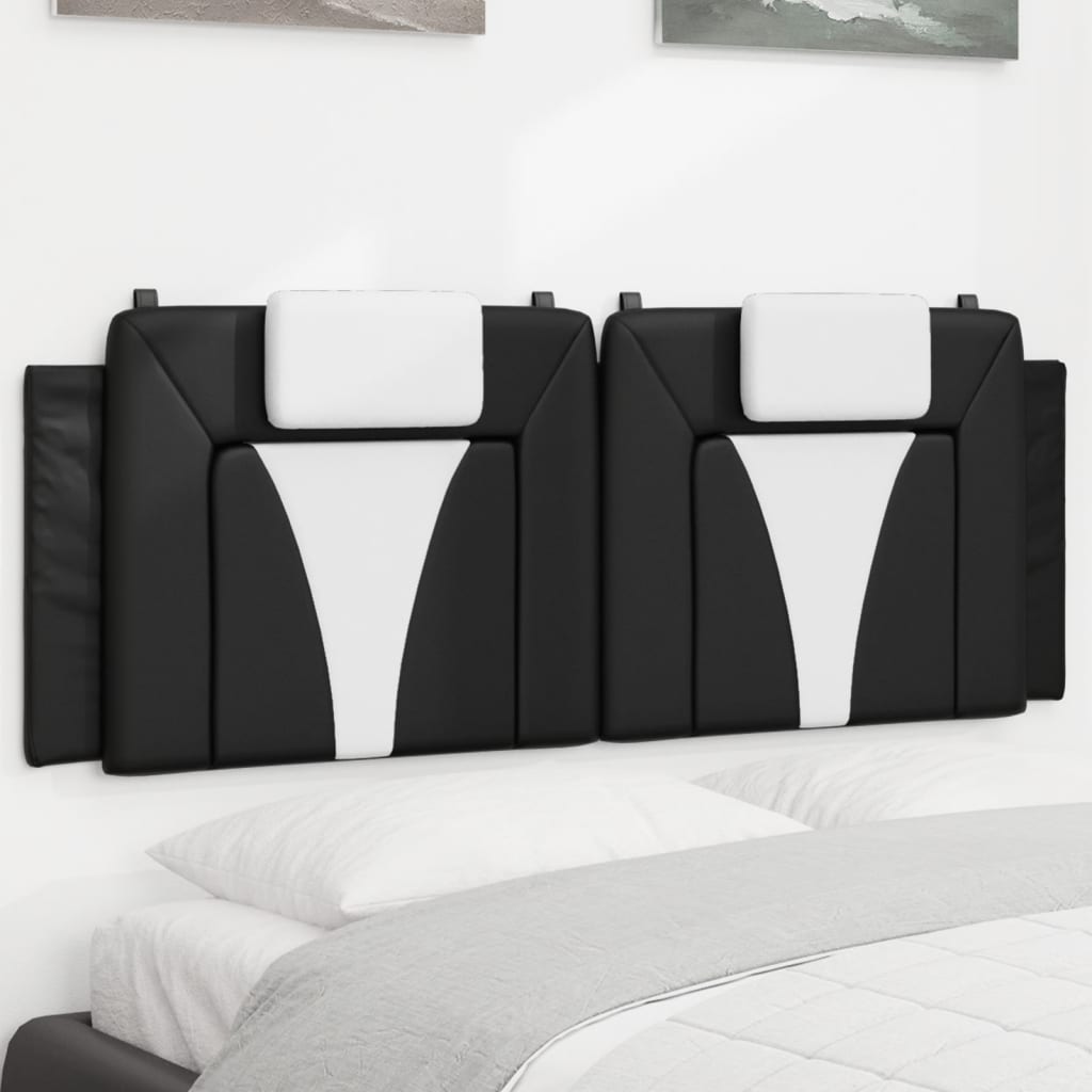 vidaXL Hoofdbordkussen "Viana" 80 cm kunstleer zwart