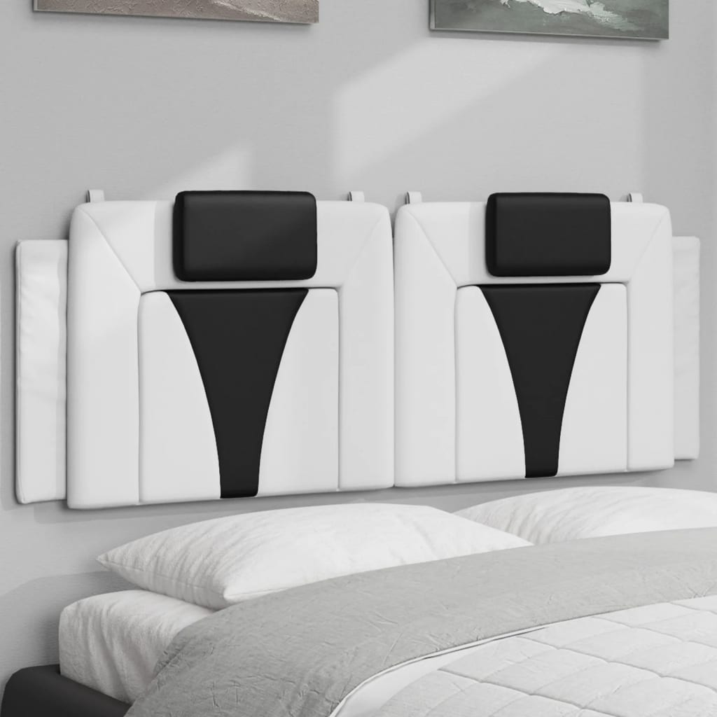 vidaXL Hoofdbordkussen "Viana" 80 cm kunstleer zwart