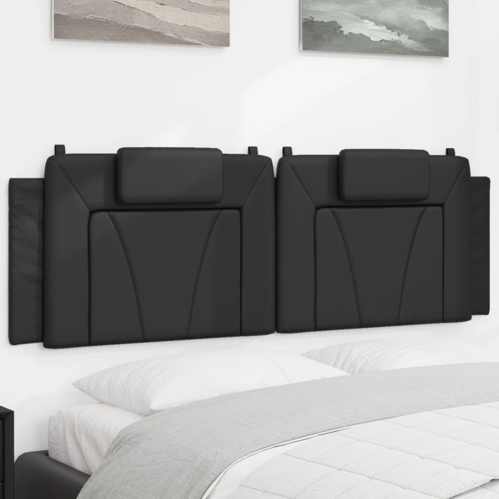 vidaXL Hoofdbordkussen "Viana" 80 cm kunstleer zwart
