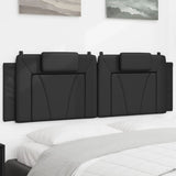 vidaXL Hoofdbordkussen "Viana" 80 cm kunstleer zwart