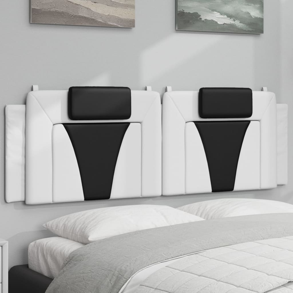 vidaXL Hoofdbordkussen "Viana" 80 cm kunstleer zwart