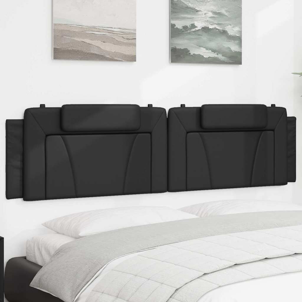 vidaXL Hoofdbordkussen "Viana" 80 cm kunstleer zwart