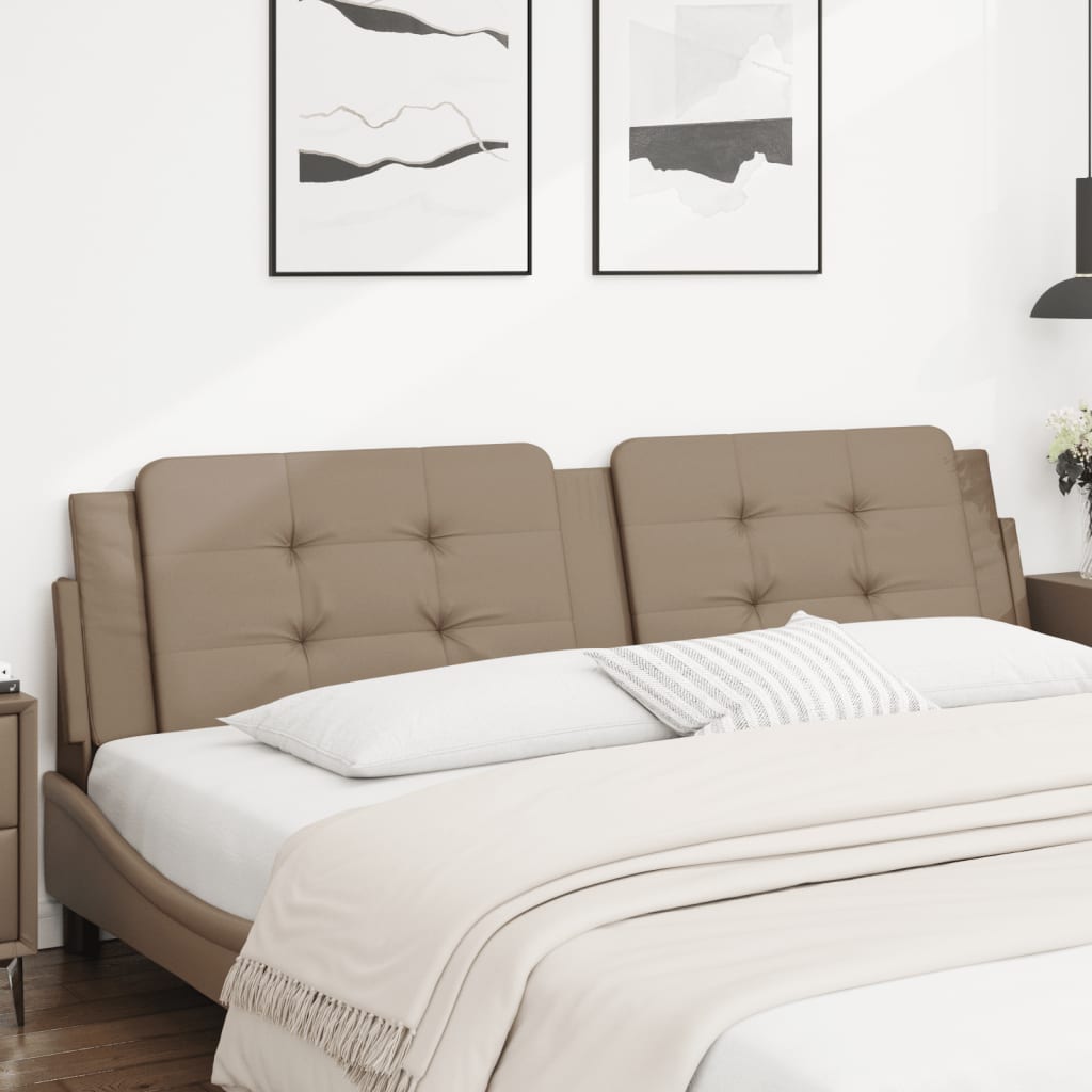vidaXL Hoofdbordkussen "Zadar" 80 cm kunstleer zwart