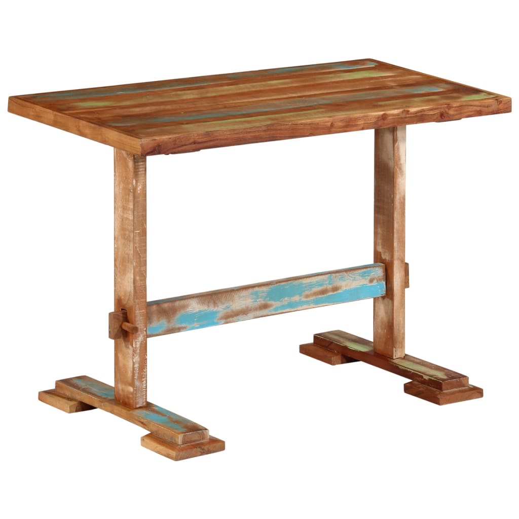 vidaXL Dining Table 110x55x78 cm Solid Reclaimed Wood