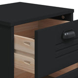 vidaXL Nachtkastje VIKEN bewerkt hout wit