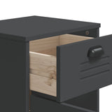 vidaXL Nachtkastje VIKEN bewerkt hout wit