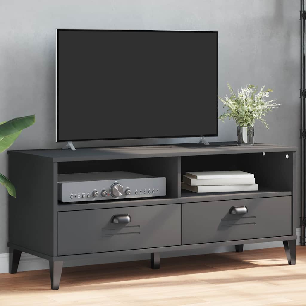 vidaXL Tv-meubel VIKEN bewerkt hout wit
