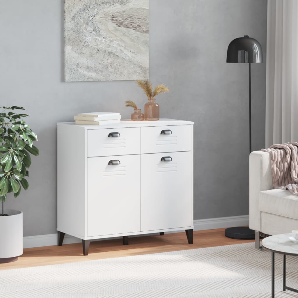 vidaXL Sideboard VIKEN 80x40x80 cm engineered wood white
