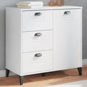 vidaXL Dressoir VIKEN 80x40x80 cm bewerkt hout wit
