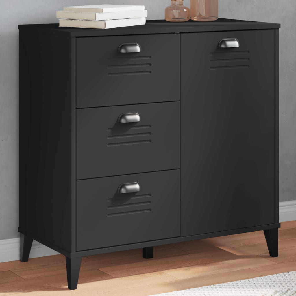 vidaXL Dressoir VIKEN 80x40x80 cm bewerkt hout wit