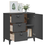 vidaXL Dressoir VIKEN 80x40x80 cm bewerkt hout wit