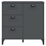 vidaXL Dressoir VIKEN 80x40x80 cm bewerkt hout wit