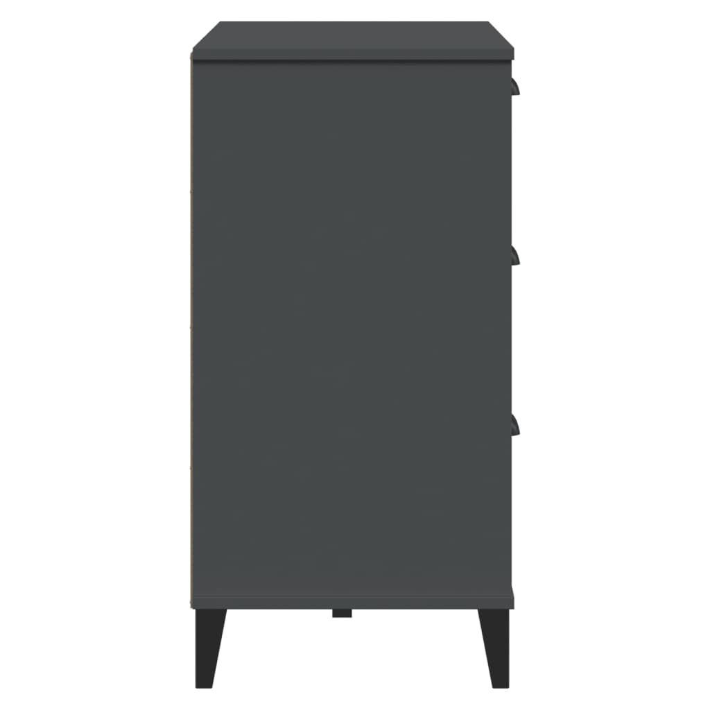vidaXL Dressoir VIKEN 80x40x80 cm bewerkt hout wit