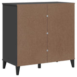 vidaXL Dressoir VIKEN 80x40x80 cm bewerkt hout wit