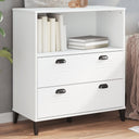 vidaXL Boekenkast VIKEN 80x40x90 cm bewerkt hout wit