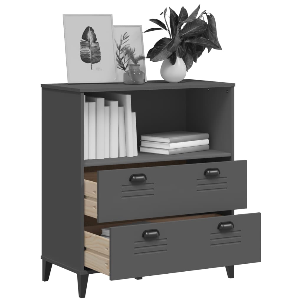 vidaXL Boekenkast VIKEN 80x40x90 cm bewerkt hout wit
