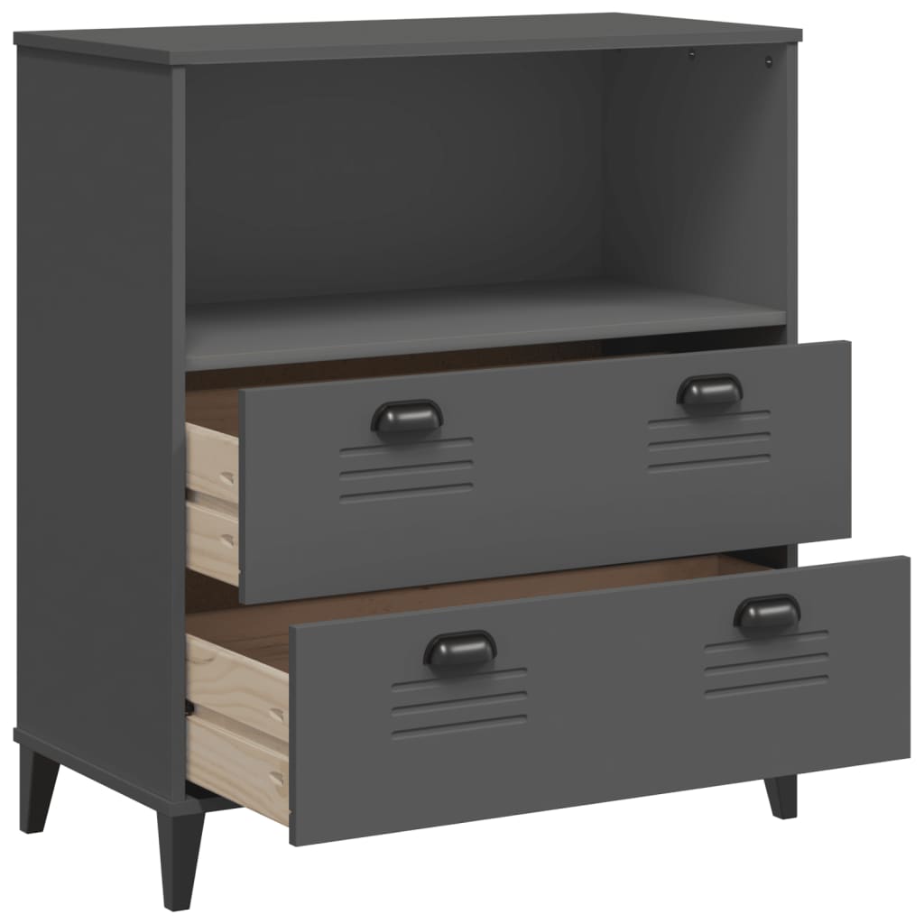 vidaXL Boekenkast VIKEN 80x40x90 cm bewerkt hout wit