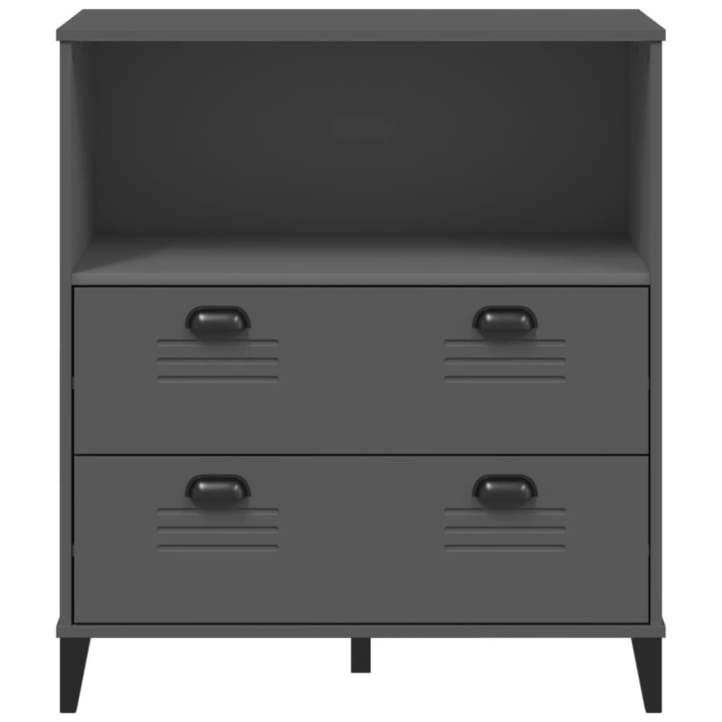 vidaXL Boekenkast VIKEN 80x40x90 cm bewerkt hout wit