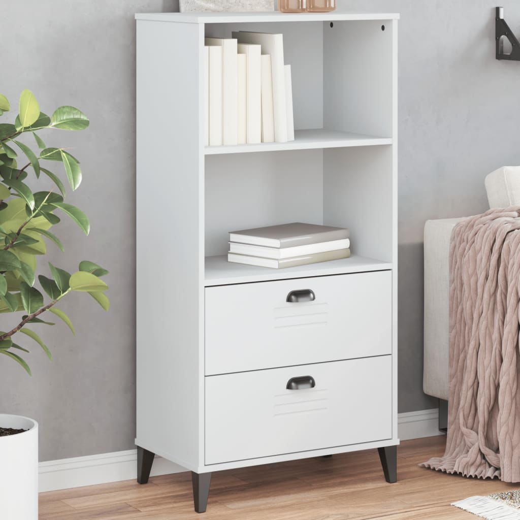vidaXL Boekenkast VIKEN 60x35x123 cm bewerkt hout wit