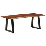 vidaXL Salontafel met natuurlijke randen 60x60x40 cm acaciahout