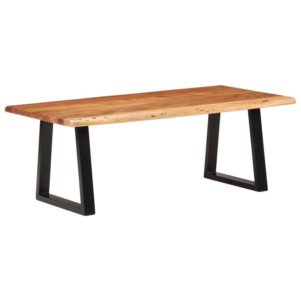 vidaXL Salontafel met natuurlijke randen 60x60x40 cm acaciahout