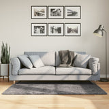 vidaXL Vloerkleed HUARTE laagpolig zacht wasbaar 60x110 cm antraciet